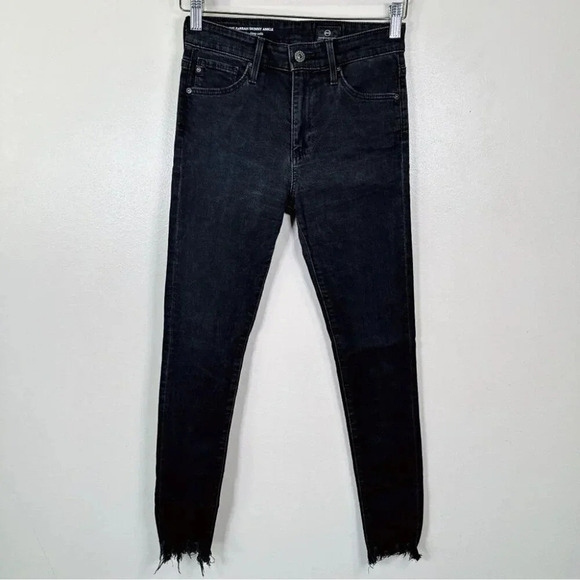 Ag ADRIANO GOLDSCHMIED Womens Size  24 The Farrah Skinny Ankle Chew Hem Jeans - Picture 2 of 14